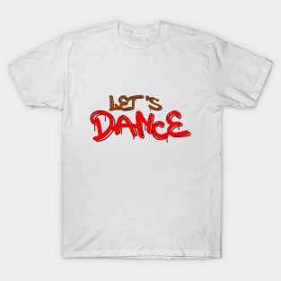 Let's Dance Brown Red by PK.digart T-Shirt